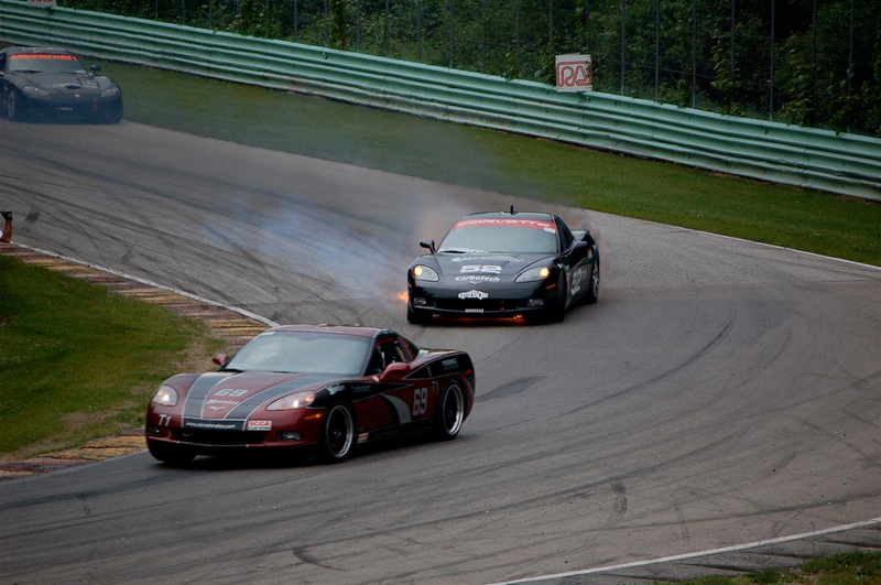 Illustration for article titled Racing Corvette Catches Fire In Dramatic Fashion